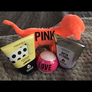 Victoria secret dog bath bomb and lotions